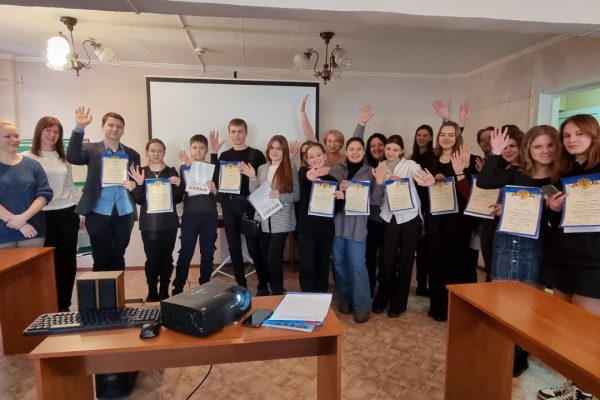 Награждение волонтеров в Центре занятости г. Шарыпово.
